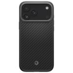 Spigen Enzo Aramid "T" Mag MagSafe Case for iPhone 17 Pro Black Silver - imagine 2