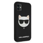 Karl Lagerfeld KLHCN61SLCHBK iPhone 11 6,1" / Xr hardcase black Silicone Choupette - imagine 4