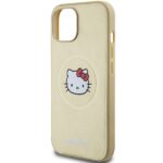 Hello Kitty HKHMP14SPGHCKD iPhone 14 /15 / 13 6.1" gold hardcase Leather Kitty Head MagSafe - imagine 6