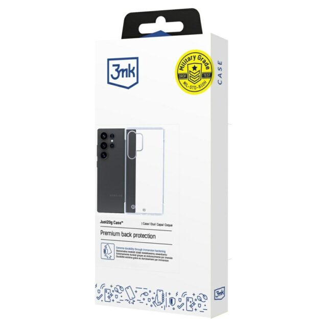 3MK Just20g Clear Case for Samsung Galaxy S25 Ultra - imagine 8