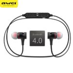 AWEI A920BL Bluetooth sports headphones black magnetic - imagine 5