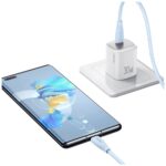 Cable USAMS Green Series SJ716 60W USB-C to USB-C 1m blue - imagine 7