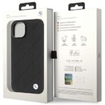 Case BMW BMHCP14S22RQDK iPhone 14 / 15 / 13 6.1" black Leather Quilted - imagine 8