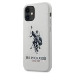 US Polo USHCP12SSLHRWH iPhone 12 mini 5,4" white Silicone Collection
