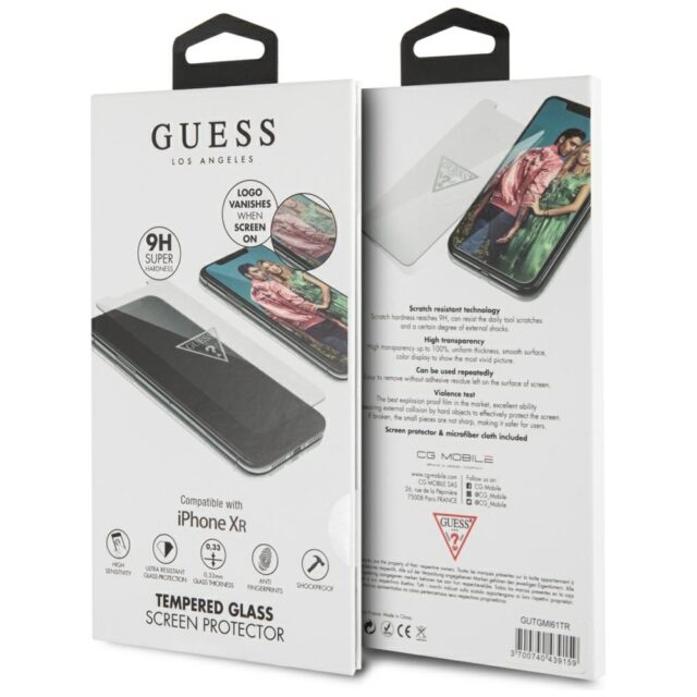 Guess Tempered Glass GUTGMI61TR iPhone XR Invisible Logo - imagine 2