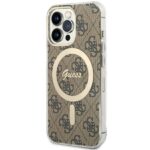 Guess GUHMP13LH4STW iPhone 13 Pro / 13 6.1" brown hardcase 4G MagSafe