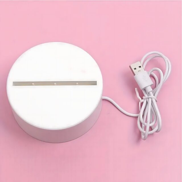 3D Broken Hearts Night Light Extralink Home, Optical Illusion for Bedroom USB - imagine 4