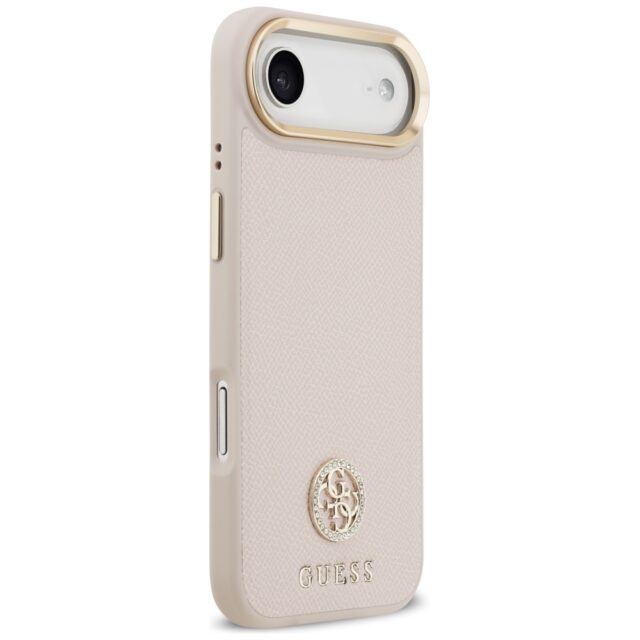 Case Guess Grained Strass Logo MagSafe for iPhone Air pink - imagine 4