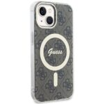 Guess GUHMP15SH4STW iPhone 15 / 14 / 13 6.1" brown hardcase IML 4G MagSafe - imagine 4