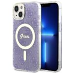 Guess GUHMP14MH4STU iPhone 14 Plus / 15 Plus 6.7" purple hardcase 4G MagSafe