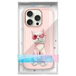 Nimmy case iPhone 16 Pro Max 6.9" pink Glasses Cool Cat - imagine 9