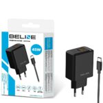 Wall charger Beline 45W + cable USB-C BLN2CB45C black - imagine 2