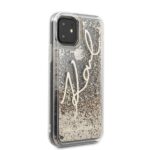Karl Lagerfeld KLHCN61TRKSGO iPhone 11 6,1" / Xr gold Glitter Signature - imagine 3