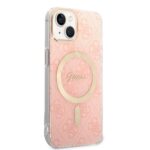 Guess Set GUBPP14MH4EACSP Case+ Charger iPhone 14 Plus / 15 Plus 6.7" pink hard case 4G Pri - imagine 4
