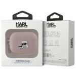 Karl Lagerfeld KLAP2PGKCPP AirPods Pro 2 (2022/2023) cover pink Monogram Karl & Choupette Head - imagine 4