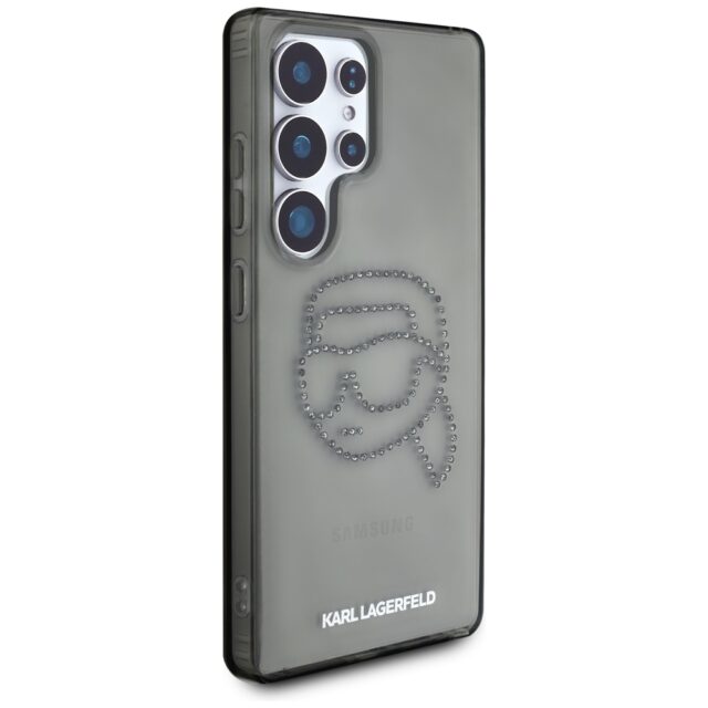 Case Karl Lagerfeld Rhinestones Karl Head Logo Samsung Galaxy S25 Ultra black - imagine 4