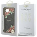 Case Guess 4G Flowers Print MagSafe for iPhone 16e black - imagine 8