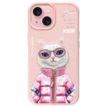 Nimmy case iPhone 15 6.1" pink Cool&Cute 2.0 Cat