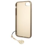 Guess GUHCI8GF4GBR iPhone 7/8/SE 2020/ SE 2022 brown hard case 4G Charms Collection - imagine 4