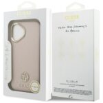 Case Guess Grained Strass Logo MagSafe for iPhone 17 pink - imagine 8