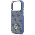 Case Guess 4G Strass Logo MagSafe for iPhone 17 Pro blue - imagine 6