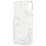 Guess GUHCI65ROSTR iPhone Xs Max transparent hard case Flower Desire red roses - imagine 4