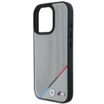 BMW BMHMP16L23PUPDG iPhone 16 Pro 6.3" grey hardcase M Perforated Tricolor Line MagSafe - imagine 6