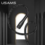 USAMS Braided U41 Lightning Cable 2m 2A black SJ394USB01 (US-SJ394) Fast Charge - imagine 4