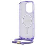 Guess GUHMP16LHCTSGNSU iPhone 16 Pro 6.3" purple hardcase Crossbody Cord Script MagSafe - imagine 6