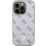 Guess GUHCP15LPG4GPH iPhone 15 Pro 6.1" white hardcase 4G Triangle Metal Logo - imagine 3