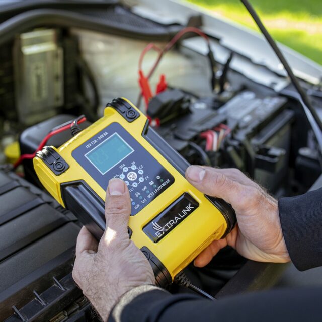 Extralink Shango Smart Battery Charger | Rectifier | 100 - 240VAC, 12V 12A, 24V 6A - imagine 10