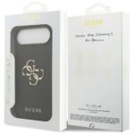 Guess Grained Big 4G & Classic Logo case for iPhone Air black - imagine 8