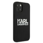 Karl Lagerfeld KLHCP13MSLKLRBK iPhone 13 / 14 / 15 6,1" Silicone Stack Logo black - imagine 4
