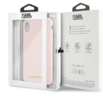 Karl Lagerfeld KLHCI65SLLPG iPhone Xs Max hardcase light pink Silicone - imagine 7