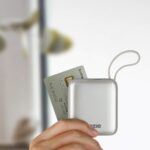 PowerBank 3in1 Bazic Fusion Mini 10000mAh cable USB-C/Lightning grey - imagine 7