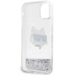 Karl Lagerfeld KLHCN61LNCHCS iPhone 11/XR silver hardcase Glitter Choupette Head - imagine 4