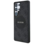 Case Guess 4G Round Patch Classic Logo MagSafe to Samsung Galaxy S25 Ultra black - imagine 2