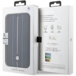 BMW BMBKP14L22RVSK case iPhone 14 Pro 6.1" black bookcase Leather Stamp Blue Lines - imagine 7