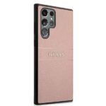 Guess GUHCS22LPSASBPI S22 Ultra S908 pink Saffiano Stripe - imagine 4