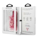Guess GUHCN61GLHFLRA iPhone 11 6,1" / Xr raspberry hard case Glitter Hearts - imagine 7
