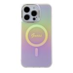 Guess GUHMP15XHITSP iPhone 15 Pro Max 6.7" pink hardcase IML Iridescent MagSafe - imagine 3