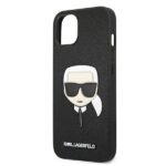Karl Lagerfeld KLHCP13MSAKHBK iPhone 13 / 14 / 15 6,1" black hardcase Saffiano Ikonik Karl`s Head - imagine 6