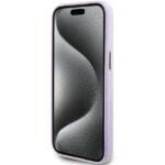 Guess GUHCP15SPGMCSL iPhone 15 / 14 / 13 6.1" lilac hardcase Glitter Glossy Script - imagine 5