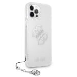 Guess GUHCP12LKS4GSI iPhone 12 Pro Max 6,7" Transparent hardcase 4G Silver Charms Collection - imagine 4