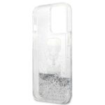 Karl Lagerfeld KLHCP13XKICGLS iPhone 13 Pro Max 6,7" silver hardcase Liquid Glitter Karl&Chou - imagine 7