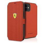 Ferrari FESPEFLBKP12SRE iPhone 12 mini 5,4" red book On Track Perforated