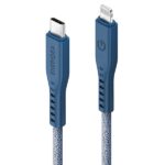 ENERGEA Flow USB-C to Lightning C94 MFI Cable 1.5m Blue 60W 3A PD Fast Charge - imagine 2