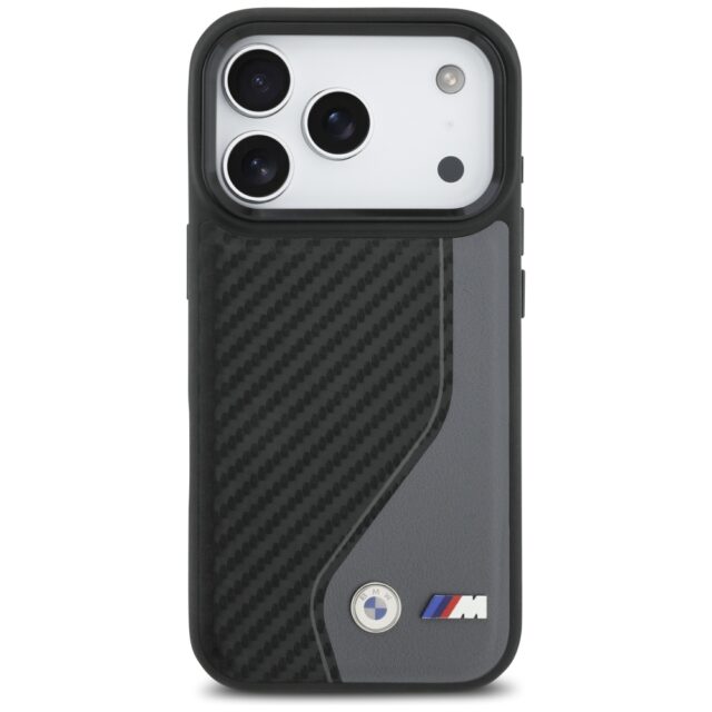 Case BMW M Carbon Logo MagSafe for iPhone 17 Pro anthracite - imagine 3