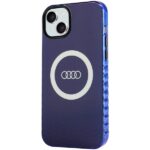 Audi IML Big Logo MagSafe Case iPhone 15 Plus / 14 Plus 6.7" navy blue hardcase AU-IMLMIP15 - imagine 2