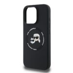 Karl Lagerfeld KLHMP16LSKCHTCK iPhone 16 Pro 6.3" black hardcase Silicone Karl&Choupette Head - imagine 6